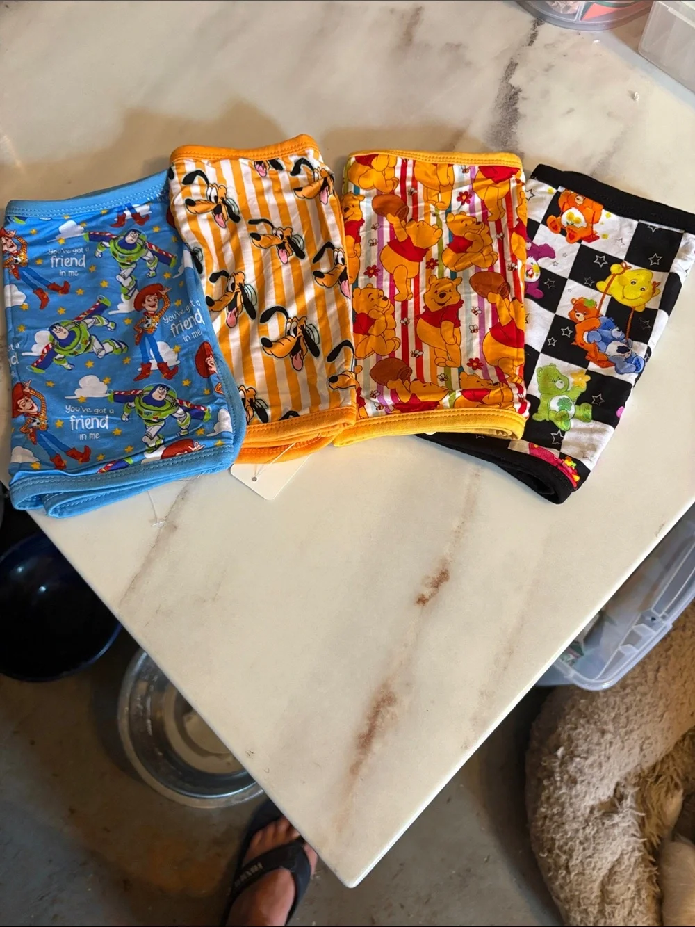 Disney Kids Bib Set - Blue, Yellow, Orange, Black